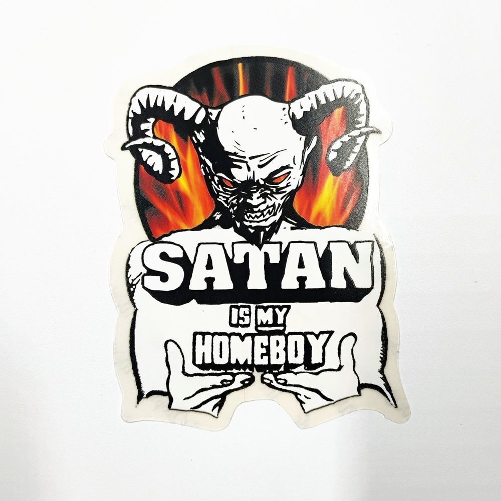 Serial killer Clothing Sticker Vintage 1990's Skateboarding Streetwear Satan 420